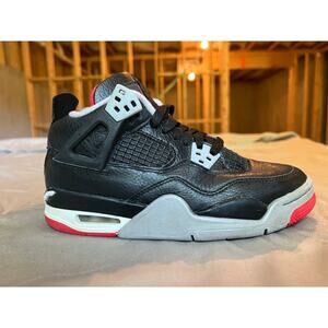Jordan Air Jordan 4 Retro GS Black Red Boys Sneakers Bred Reimagined 4Y